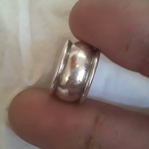Small solid silver ring